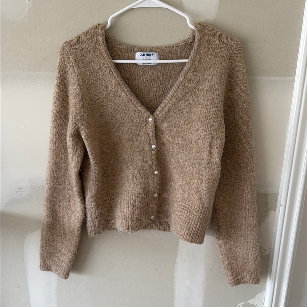 Tan Cardigan - Picture 1 of 4